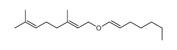 1-hept-1-enoxy-3,7-dimethylocta-2,6-diene Structure