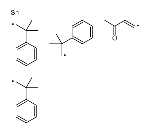 4-tris(2-methyl-2-phenylpropyl)stannylbut-3-en-2-one Structure