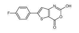 6-(4-fluorophenyl)-1H-thieno[3,2-d][1,3]oxazine-2,4-dione结构式