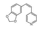 4-[2-(1,3-benzodioxol-5-yl)ethenyl]pyridine Structure