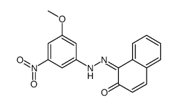 1-[(3-methoxy-5-nitrophenyl)hydrazinylidene]naphthalen-2-one结构式