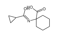 1-(cyclopropanecarbonylamino)cyclohexane-1-carboxylic acid结构式