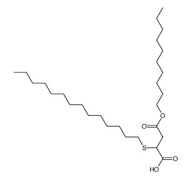 4-(decyloxy)-4-oxo-2-(tetradecylthio)butanoic acid结构式