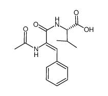 N-acetyl-dehydrophenylalanyl-valine结构式