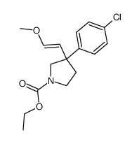 ethyl 3-(4-chlorophenyl)-3-(2-methoxyvinyl)pyrrolidine-1-carboxylate Structure