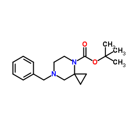 7-苄基-4,7-二氮杂螺[2.5]辛烷-4​​-羧酸叔丁酯结构式