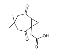 2-(4,4-dimethyl-2,6-dioxo-7-bicyclo[5.1.0]octanyl)acetic acid结构式