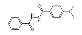 4-dimethylamino-benzoic acid N'-benzoyl-hydrazide结构式