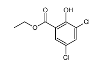 ethyl 3,5-dichloro-2-hydroxybenzoate结构式