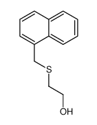 2-(naphthalen-1-ylmethylsulfanyl)ethanol结构式