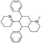 Decahydro-1-methyl-5,7-diphenyl-6-(3,4,5,6-tetrahydropyridin-2-yl)quinoline structure