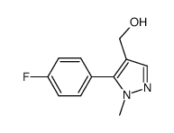 (5-(4-fluorophenyl)-1-methyl-1H-pyrazol-4-yl)methanol Structure