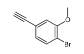 1-Bromo-4-ethynyl-2-methoxybenzene Structure