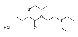 2-(diethylamino)ethyl 2-propylsulfanylpentanoate,hydrochloride Structure