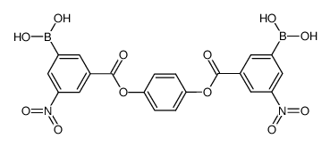 3-borono-5-nitrobenzoic acid 1,4-phenylene ester结构式