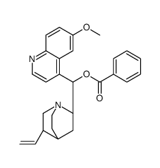 [(R)-[(2S,4S,5R)-5-ethenyl-1-azabicyclo[2.2.2]octan-2-yl]-(6-methoxyquinolin-4-yl)methyl] benzoate结构式