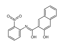 3-hydroxy-N-(2-nitrophenyl)naphthalene-2-carboxamide结构式