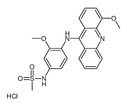 N-[3-methoxy-4-[(4-methoxyacridin-9-yl)amino]phenyl]methanesulfonamide,hydrochloride结构式
