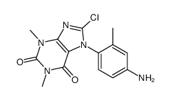 7-(4-amino-2-methylphenyl)-8-chloro-1,3-dimethylpurine-2,6-dione Structure