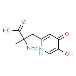 2-Pyridinepropanoic acid, alpha-amino-1,4-dihydro-5-hydroxy-alpha-methyl-4-oxo- (9CI) structure