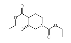 diethyl 3-oxopiperidine-1,4-dicarboxylate Structure