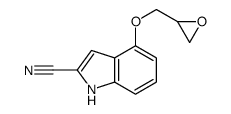 4-glycidyloxy-2-indolecarbonitrile Structure