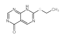 Pyrimido[4,5-d]pyrimidin-4(3H)-one,7-(ethylthio)-结构式