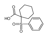 1-(benzenesulfonyl)cyclohexane-1-carboxylic acid Structure