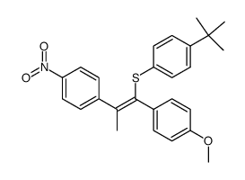 (Z)-1-(p-Methoxyphenyl)-2-(p-nitrophenyl)-propen-1-yl p-tert-butylbenzenethiolate Structure