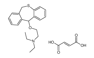 (E)-but-2-enedioic acid,2-(6,11-dihydrobenzo[c][1]benzothiepin-11-yloxy)-N,N-diethylethanamine Structure