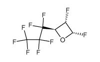 r-2-heptafluoro-n-propyl-t-3,t-4-difluoro-oxetan结构式