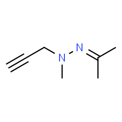 2-Propanone methyl(2-propynyl)hydrazone Structure