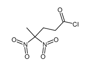 4,4-Dinitropentanoyl chloride Structure