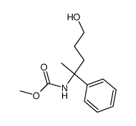 methyl (5-hydroxy-2-phenylpentan-2-yl)carbamate Structure