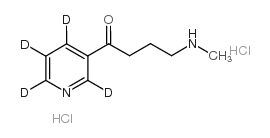 4-(methylamino)-1-(2,4,5,6-tetradeuteriopyridin-3-yl)butan-1-one结构式