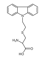 (2R)-2-amino-3-(2-carbazol-9-ylethylsulfanyl)propanoic acid结构式