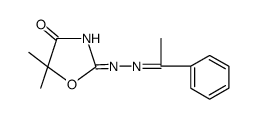 5,5-dimethyl-oxazolidine-2,4-dione 2-[(1-phenyl-ethylidene)-hydrazone]结构式