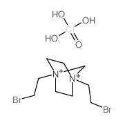 1,4-Diazoniabicyclo[2.2.1]heptane, 1,4-bis(2-bromoethyl)-, diperchlorate Structure