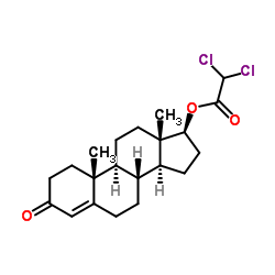 (17β)-3-Oxoandrost-4-en-17-yl dichloroacetate Structure