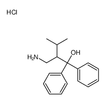 2-(aminomethyl)-3-methyl-1,1-diphenylbutan-1-ol,hydrochloride Structure