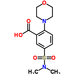 5-[(DIMETHYLAMINO)SULFONYL]-2-MORPHOLIN-4-YLBENZOIC ACID Structure