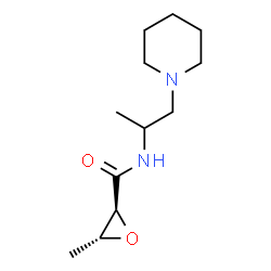 Oxiranecarboxamide, 3-methyl-N-[1-methyl-2-(1-piperidinyl)ethyl]-, (2S,3R)- (9CI) Structure