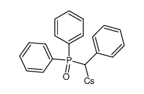 ((diphenylphosphoryl)(phenyl)methyl)cesium Structure