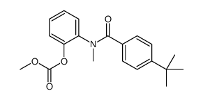 [2-[(4-tert-butylbenzoyl)-methylamino]phenyl] methyl carbonate结构式