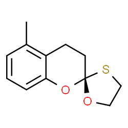 Spiro[2H-1-benzopyran-2,2-[1,3]oxathiolane], 3,4-dihydro-5-methyl-, (2R,5S)- (9CI) structure