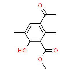 Benzoic acid, 3-acetyl-6-hydroxy-2,5-dimethyl-, methyl ester (9CI) picture