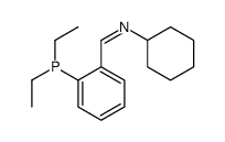 N-cyclohexyl-1-(2-diethylphosphanylphenyl)methanimine Structure