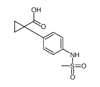 1-[4-(methanesulfonamido)phenyl]cyclopropane-1-carboxylic acid Structure
