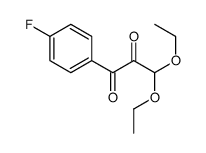 3,3-diethoxy-1-(4-fluorophenyl)propane-1,2-dione结构式