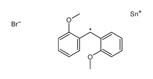 bis(2-methoxyphenyl)methyl-bromotin Structure
